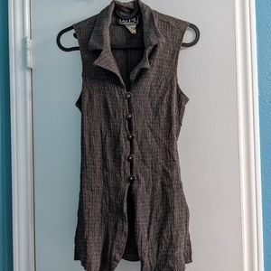 Grey collared button up